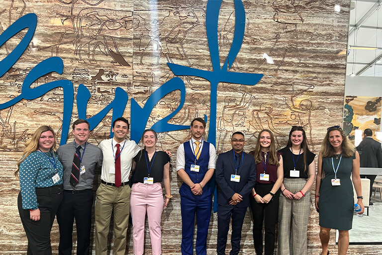 HLS students at COP 27 in Egypt.